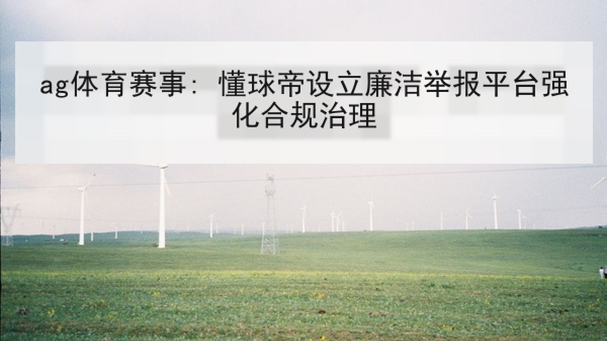 ag体育赛事: 懂球帝设立廉洁举报平台强化合规治理
